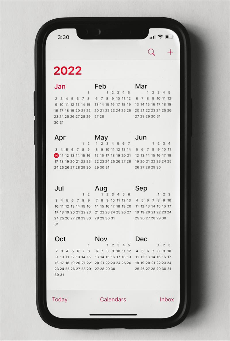 Kalender 10. April 2022