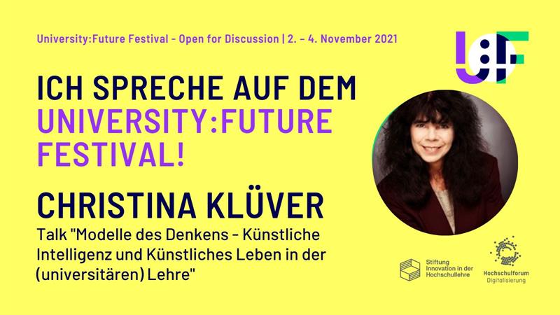PD Dr. Christina Klüver beim University:Future Festival