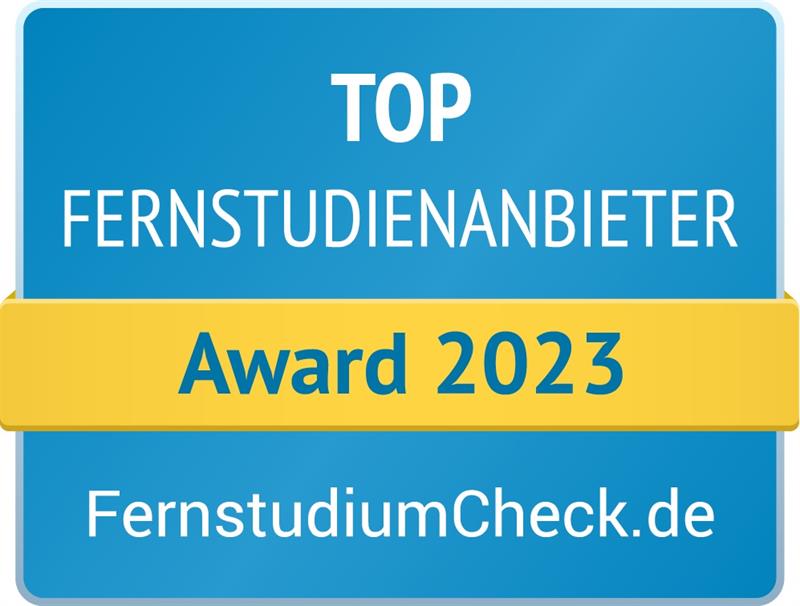 FernstudiumCheck-Award 2023 - Top Fernstudienanbieter 